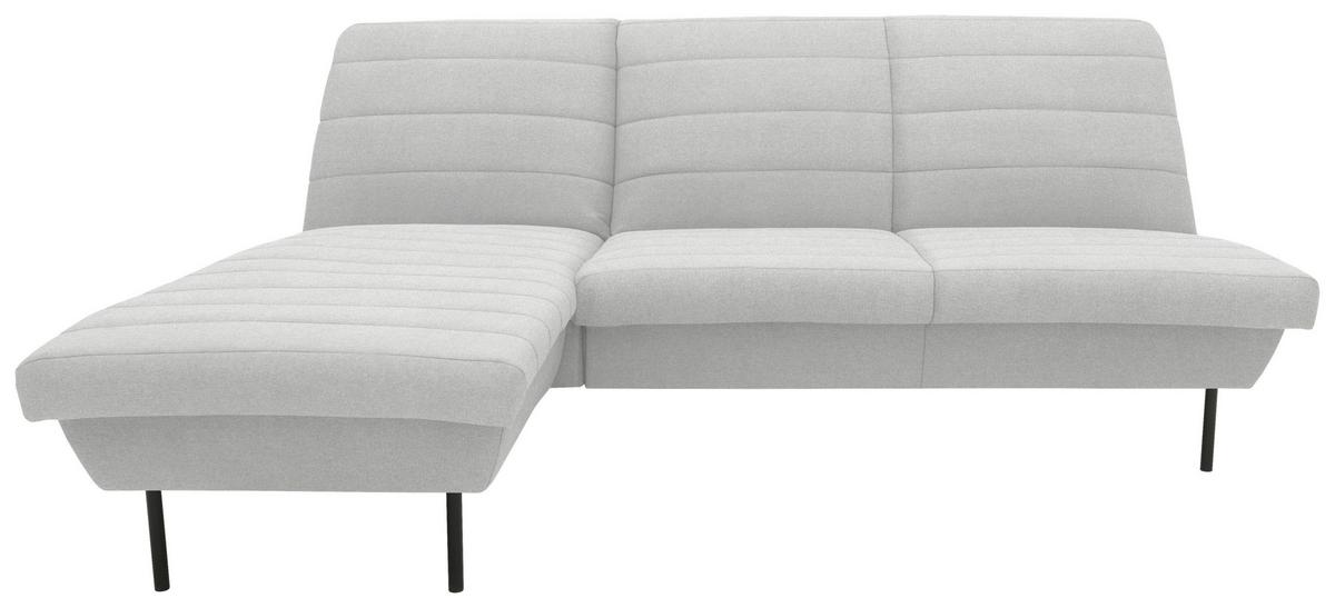 Ecksofa Looks Ix - Silberfarben/Schwarz, Design, Textil (168/214cm) - LOOKS by W.Joop
