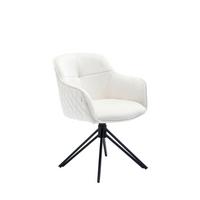 Armlehnstuhl Beige B: 59 Cm - Beige/Schwarz, MODERN, Textil/Metall (59/83/60cm) - Livetastic