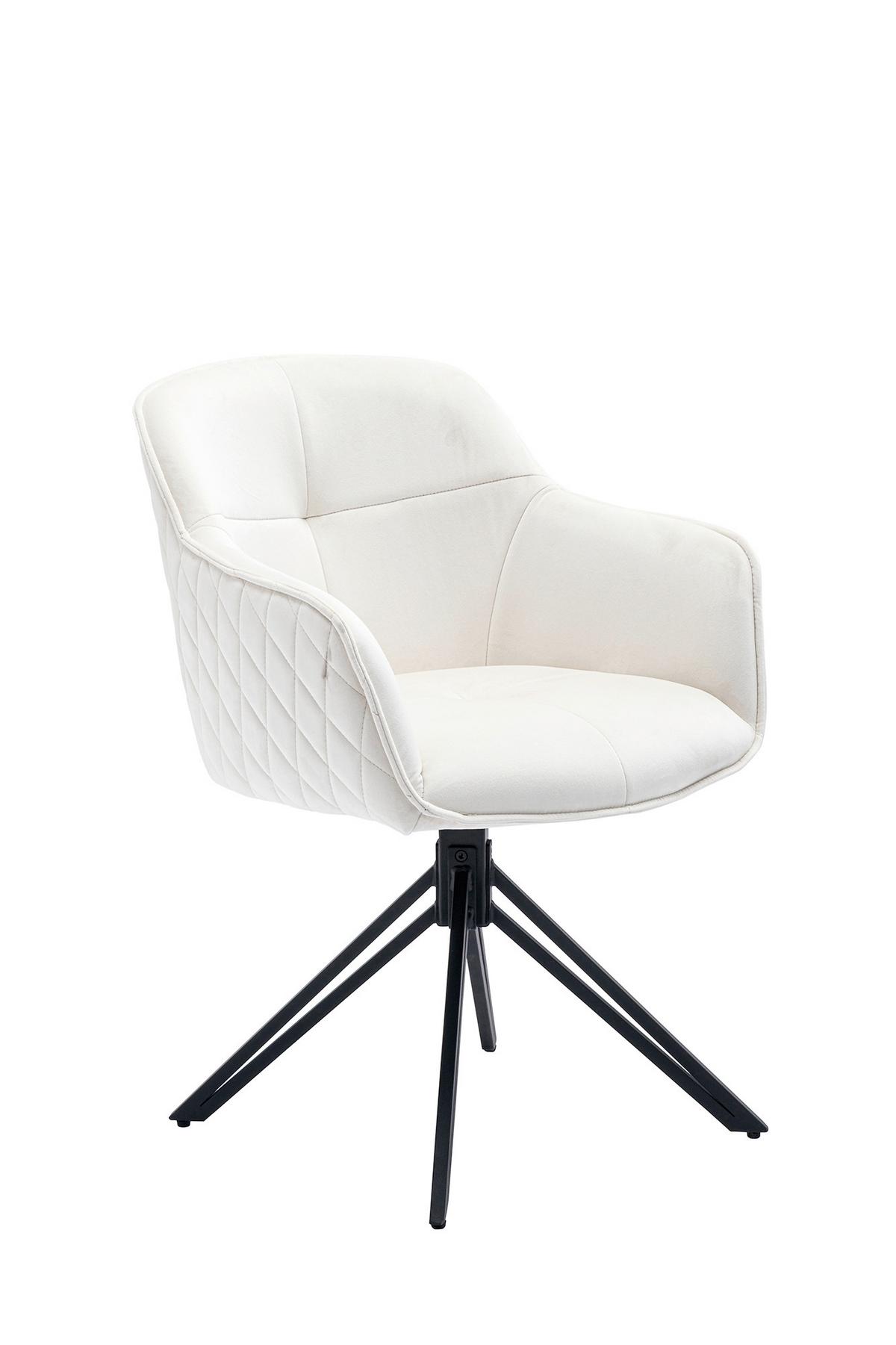 Armlehnstuhl Beige B: 59 Cm - Beige/Schwarz, MODERN, Textil/Metall (59/83/60cm) - Livetastic