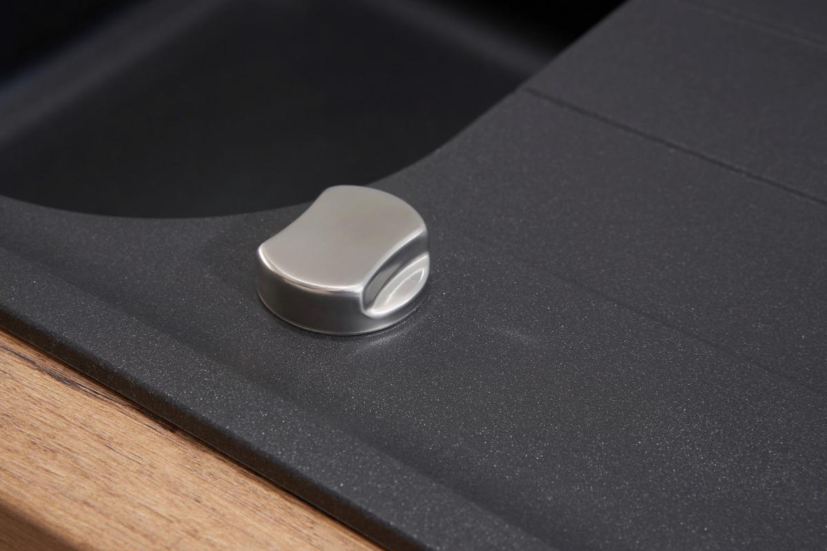 Spüle Respekta Stein Bxt: 86x50 Cm - Schwarz, Trend, Stein (86/20,9/50cm) - Respekta