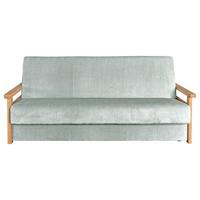 Schlafsofa Malaga Grau B: 220cm - Naturfarben/Grau, Design, Holz/Textil (220/90/90cm) - P & B