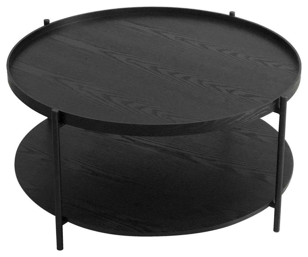 KONFERENČNÍ STOLEK TROY - černá, Moderní, kov/kompozitní dřevo (79/39cm) - Mömax