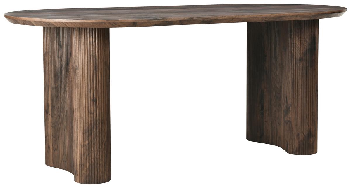 Esstisch Edda Walnussfarben L: 180 cm - Walnussfarben, Basics, Holzwerkstoff (180/90/75cm) - Livetastic