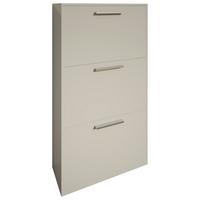 Cipősszekrény Leon 3 - fehér, Basics, faalapú anyag (64/119,7/19cm)