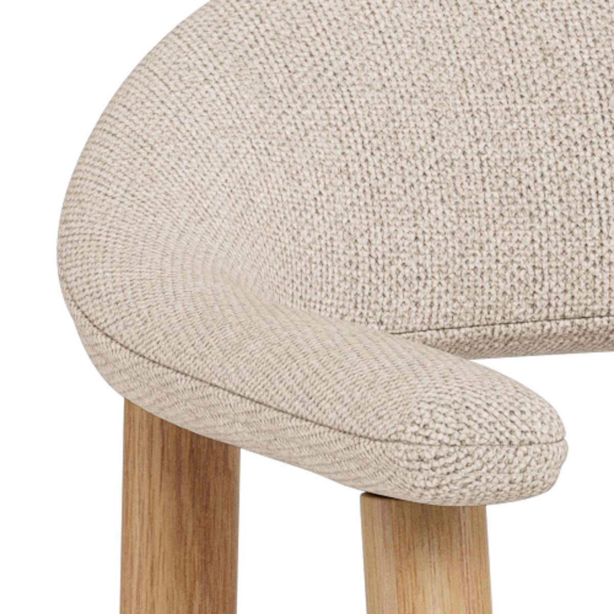 Pultová židle ADDI béžová - béžová, Moderní, dřevo/textil (52/91/52cm) - MID.YOU