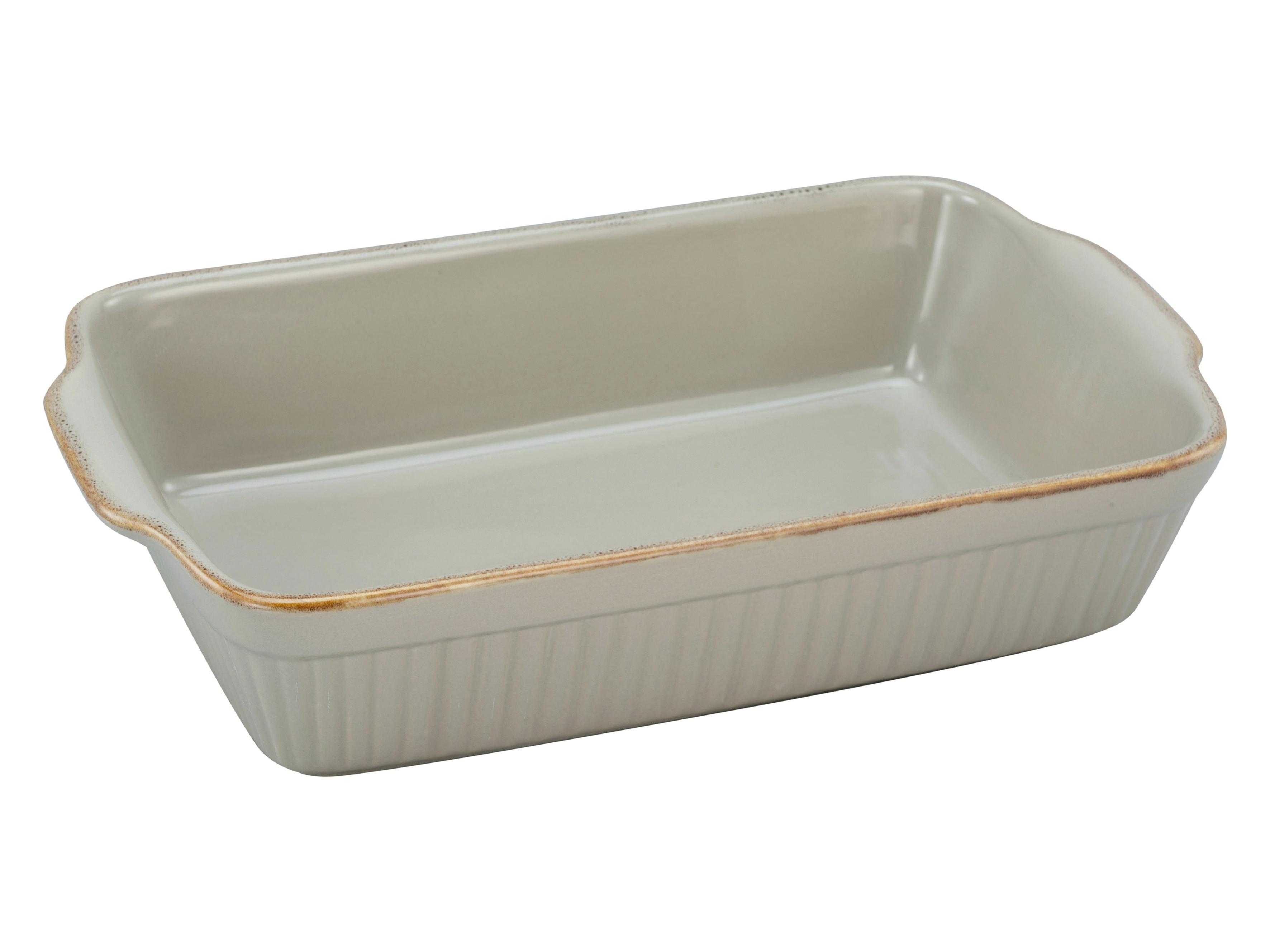 Auflaufform Keramik Classic L/b/h: Ca. 34/20/7,5 Cm - Taupe, KONVENTIONELL, Keramik (34/20/7,5cm) - Creatable