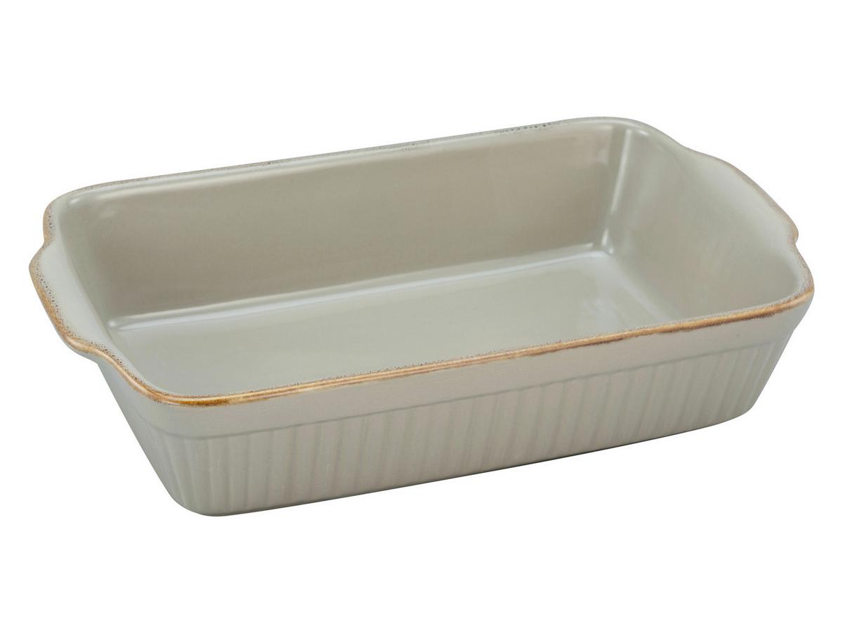 Auflaufform Keramik Classic L/b/h: Ca. 34/20/7,5 Cm - Taupe, KONVENTIONELL, Keramik (34/20/7,5cm) - Creatable