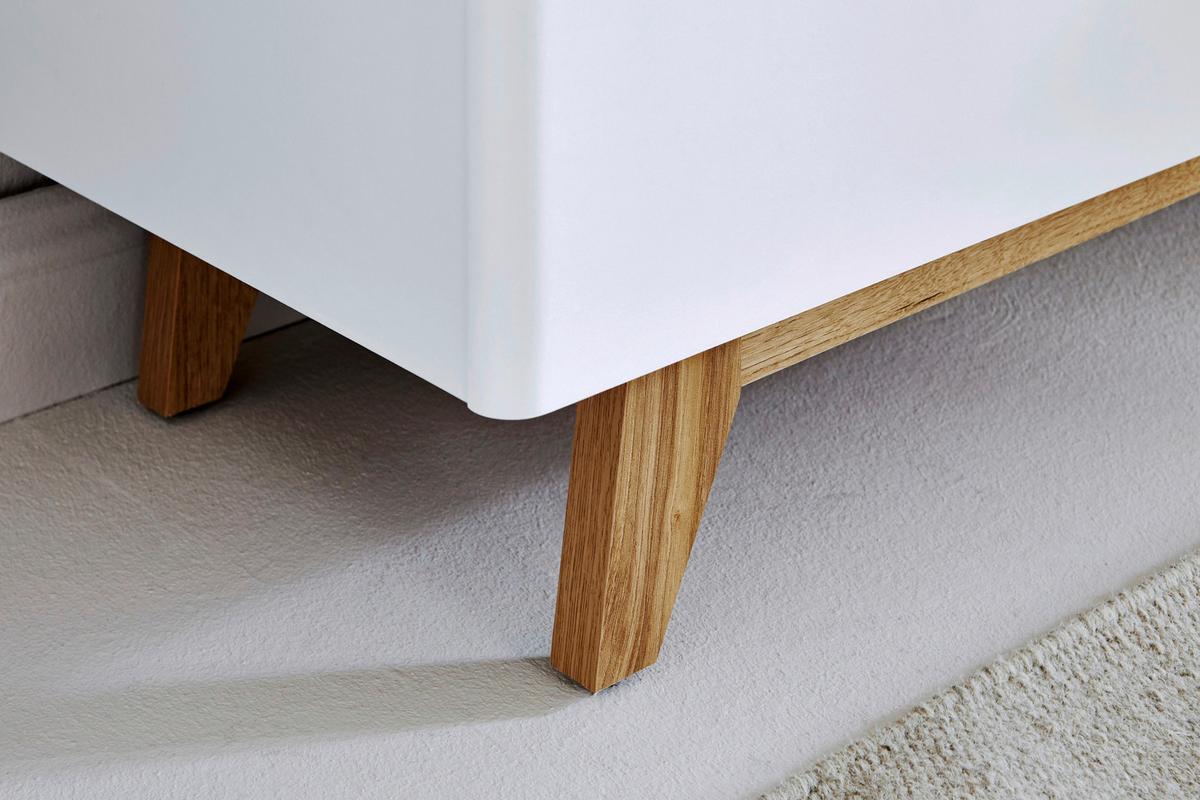 Sideboard 120cm Libre Sb 120 Weiß/Eichefarben - Eichefarben/Weiß, KONVENTIONELL, Holzwerkstoff (120/77/39cm) - Livetastic