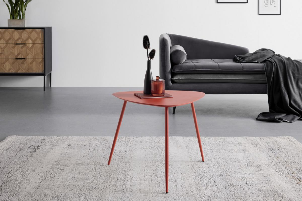 KONFERENČNÍ STOLEK FINE ORANŽOVÁ - oranžová, Moderní, kov (56/45,5/57,5cm) - Mömax