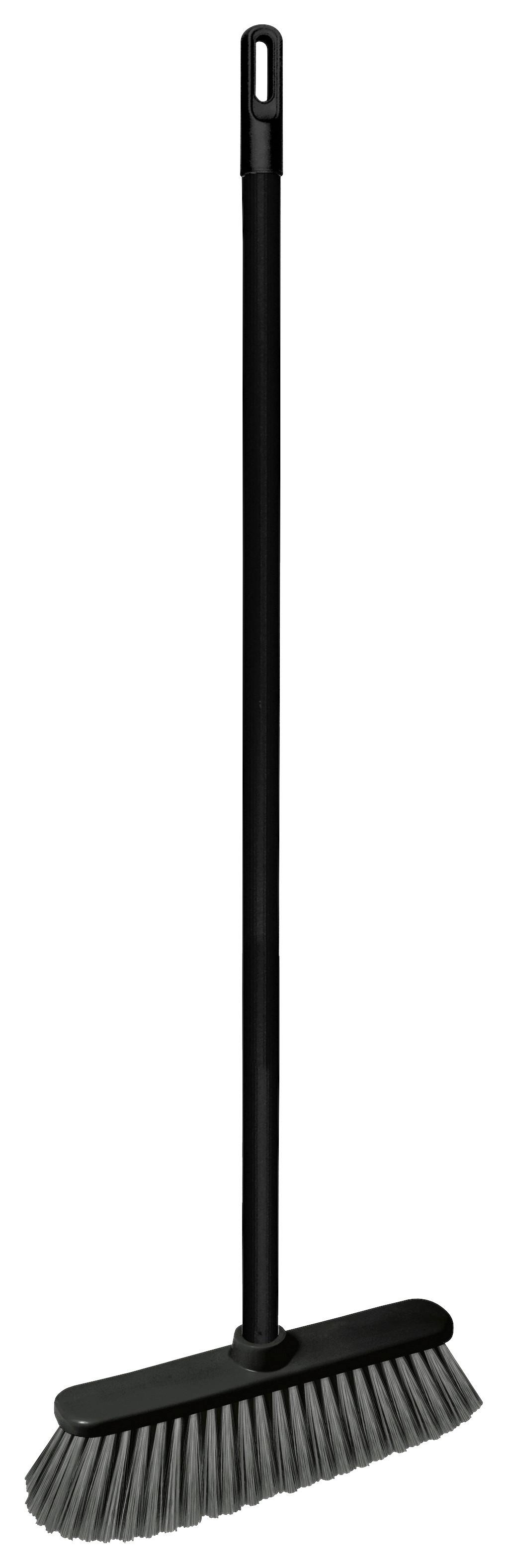 Koště Olaf - šedá/černá, Konvenční, kov/plast (32/9/127cm) - Modern Living