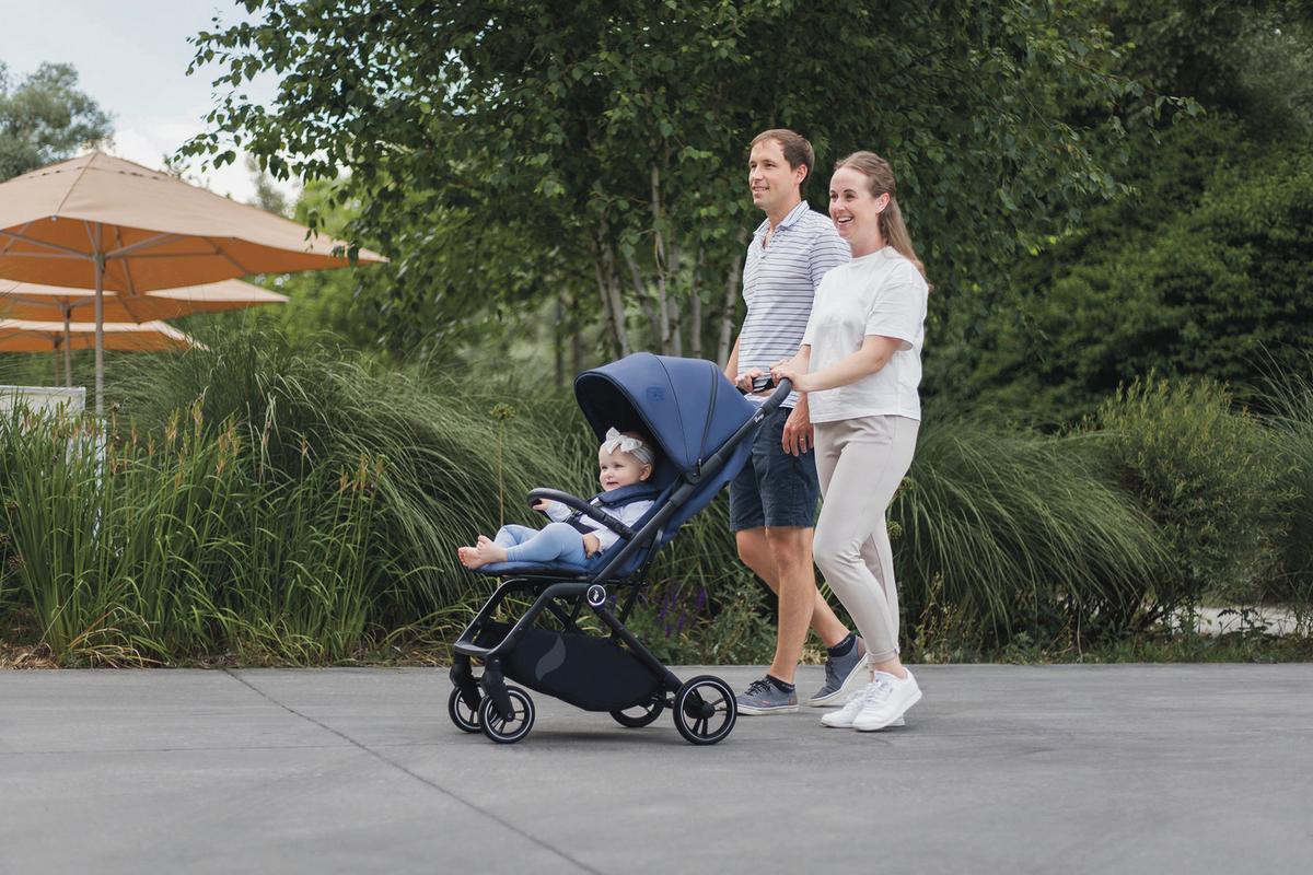 Buggy Sportwagen Boogy 2 - Schwarz/Dunkelblau, Basics, Textil/Metall (51/105/84,5cm) - Osann