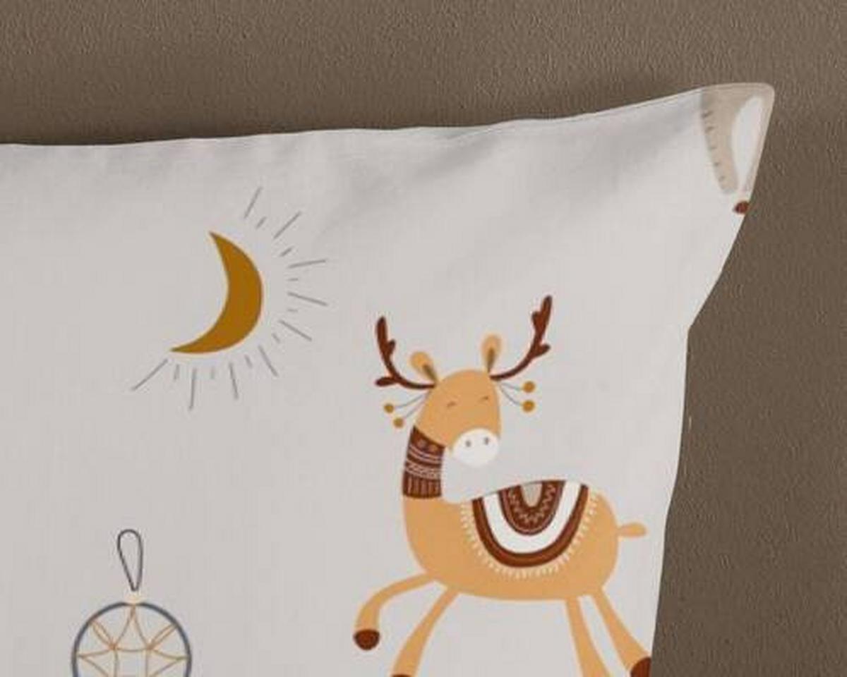 Jugendbettwäsche Woody Grau Greige 135x200 Cm - Greige/Grau, Design, Textil (135/200cm)