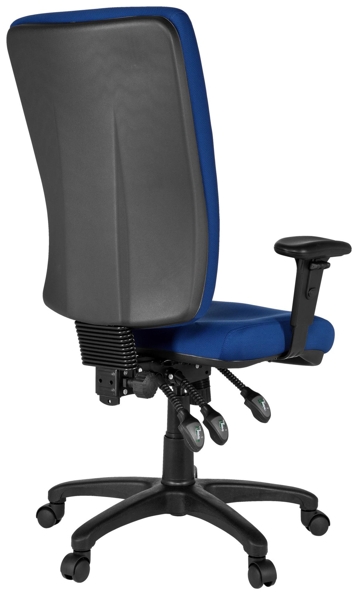 Bürostuhl Zenit High Blau bis 120 kg - Blau, Basics, Kunststoff/Textil (56/130/45cm) - MID.YOU
