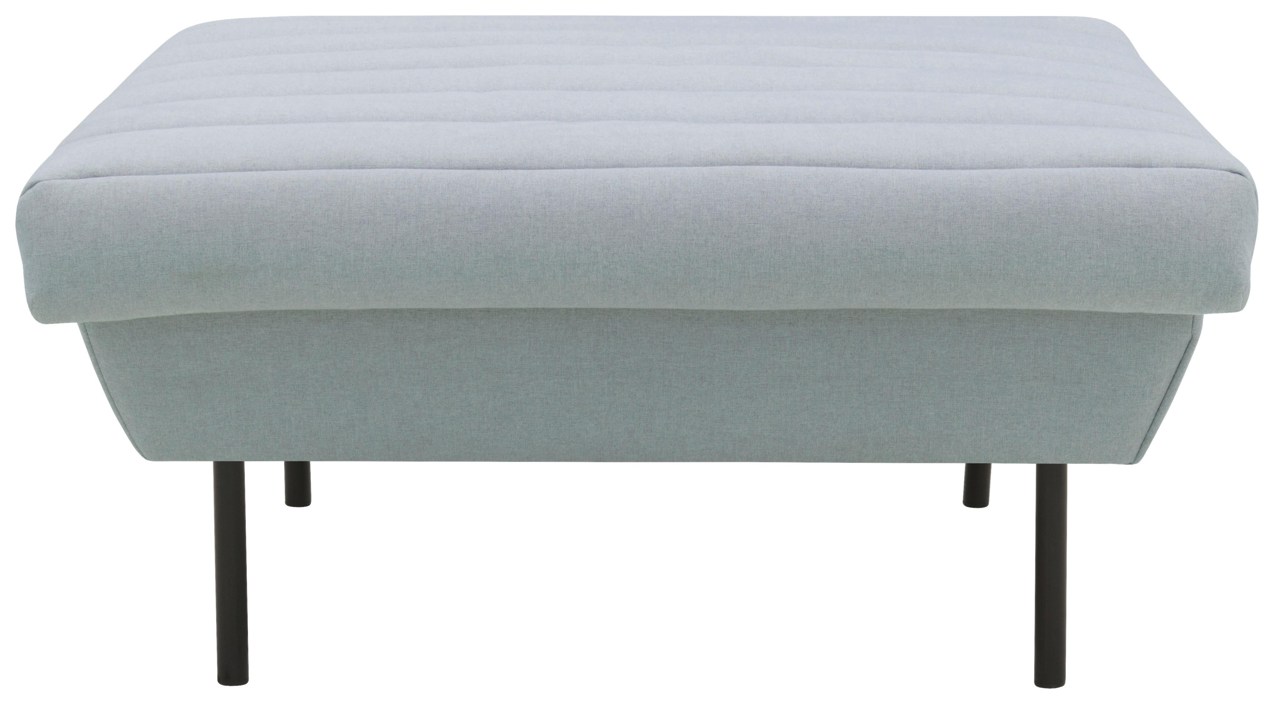 Hocker Looks Ix - Schwarz/Hellblau, Design, Textil (90/45/105cm) - LOOKS by W.Joop