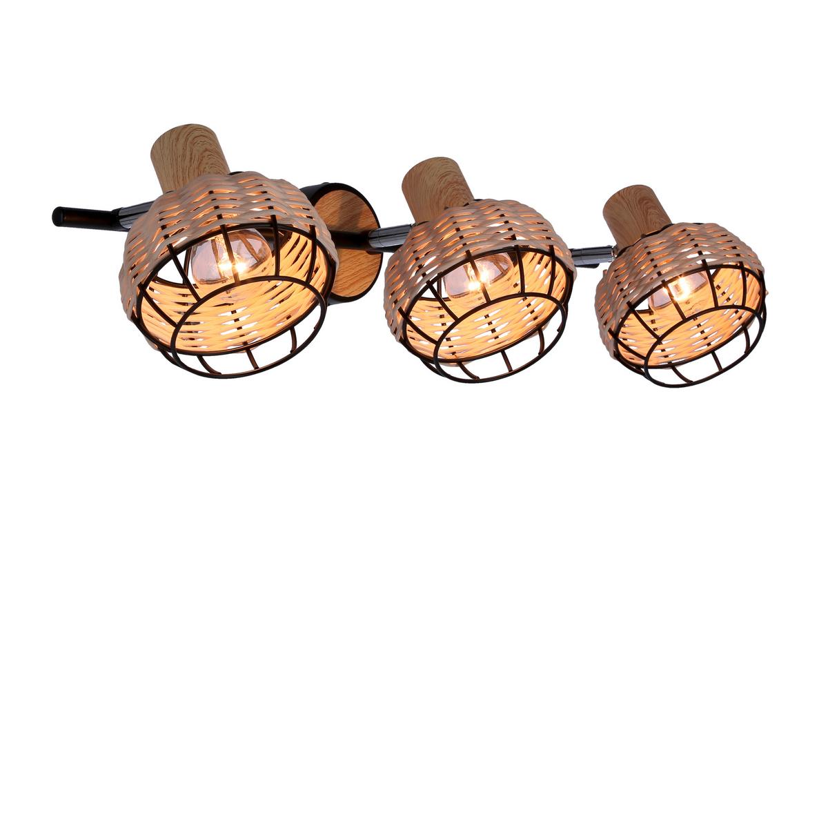 Strahler 93-12227 Tajga - Schwarz, Natur, Holz/Metall (64/12/18cm)
