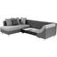 Wohnlandschaft in L-Form Linda 174x270 cm - Chromfarben/Braun, MODERN, Textil (174/270cm)