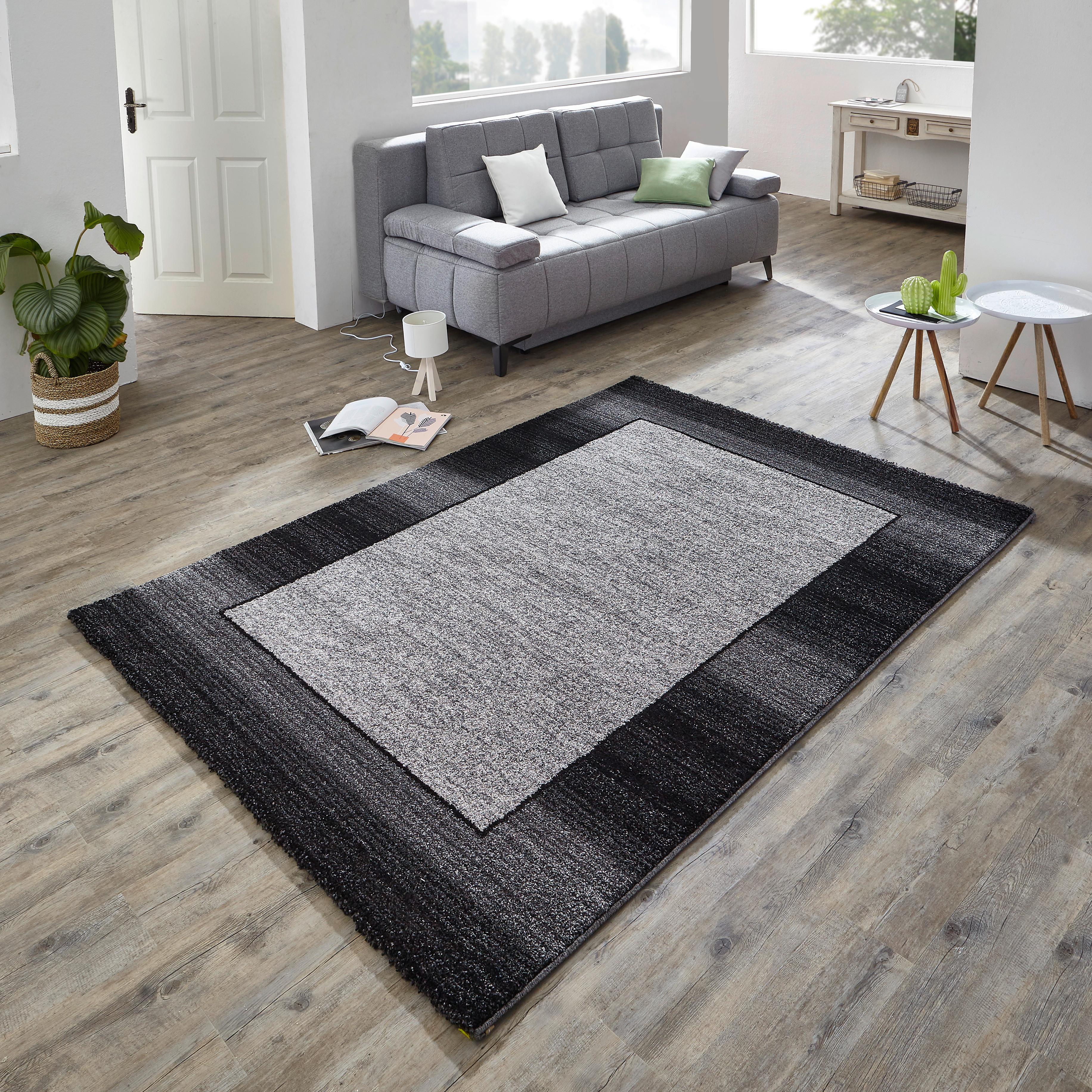 Webteppich Liquido Bordo Grau 65x130 cm - Grau, Basics, Textil (65/130cm) - Novel