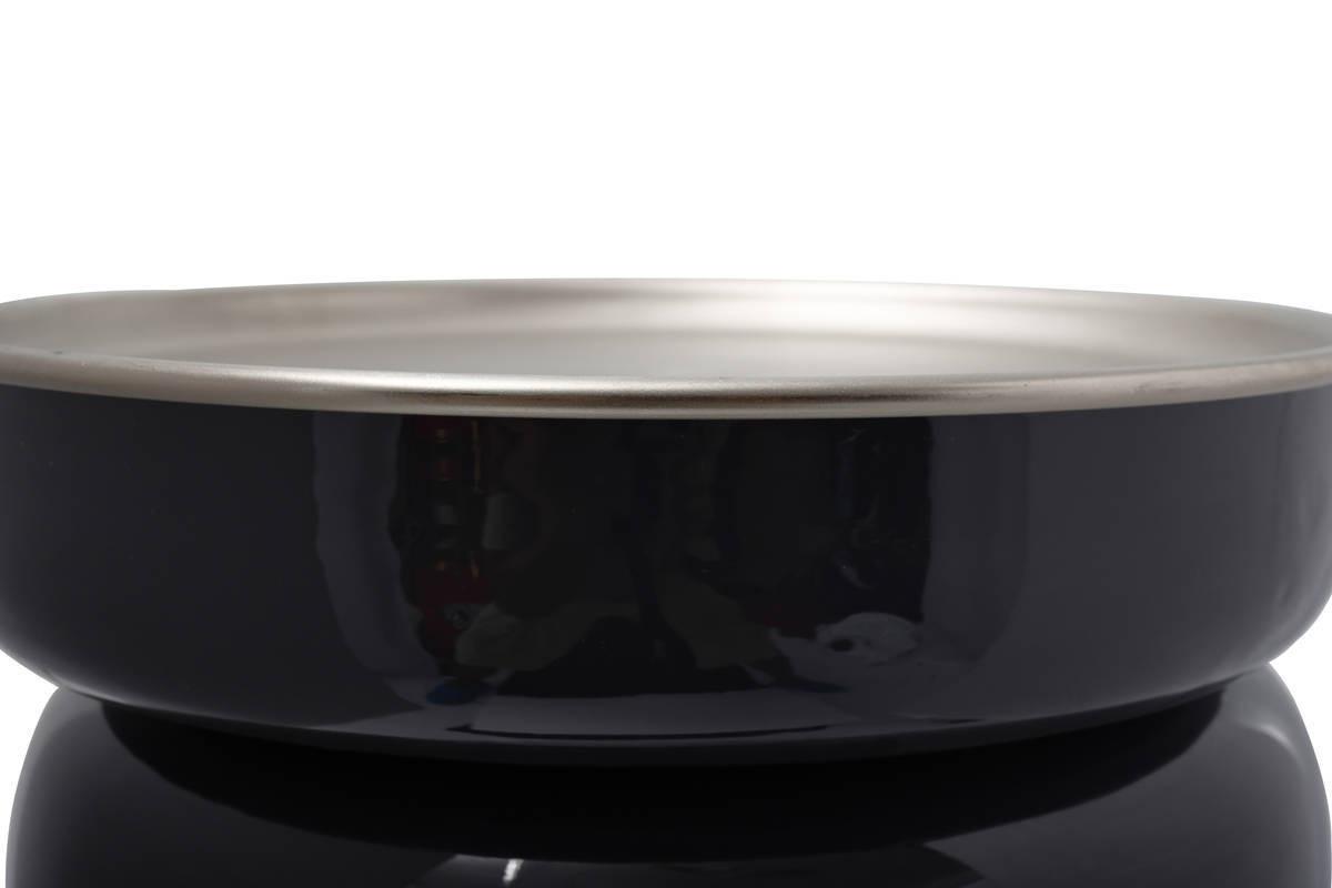 Beistelltisch Art Deco Anthrazit/Silberfarben