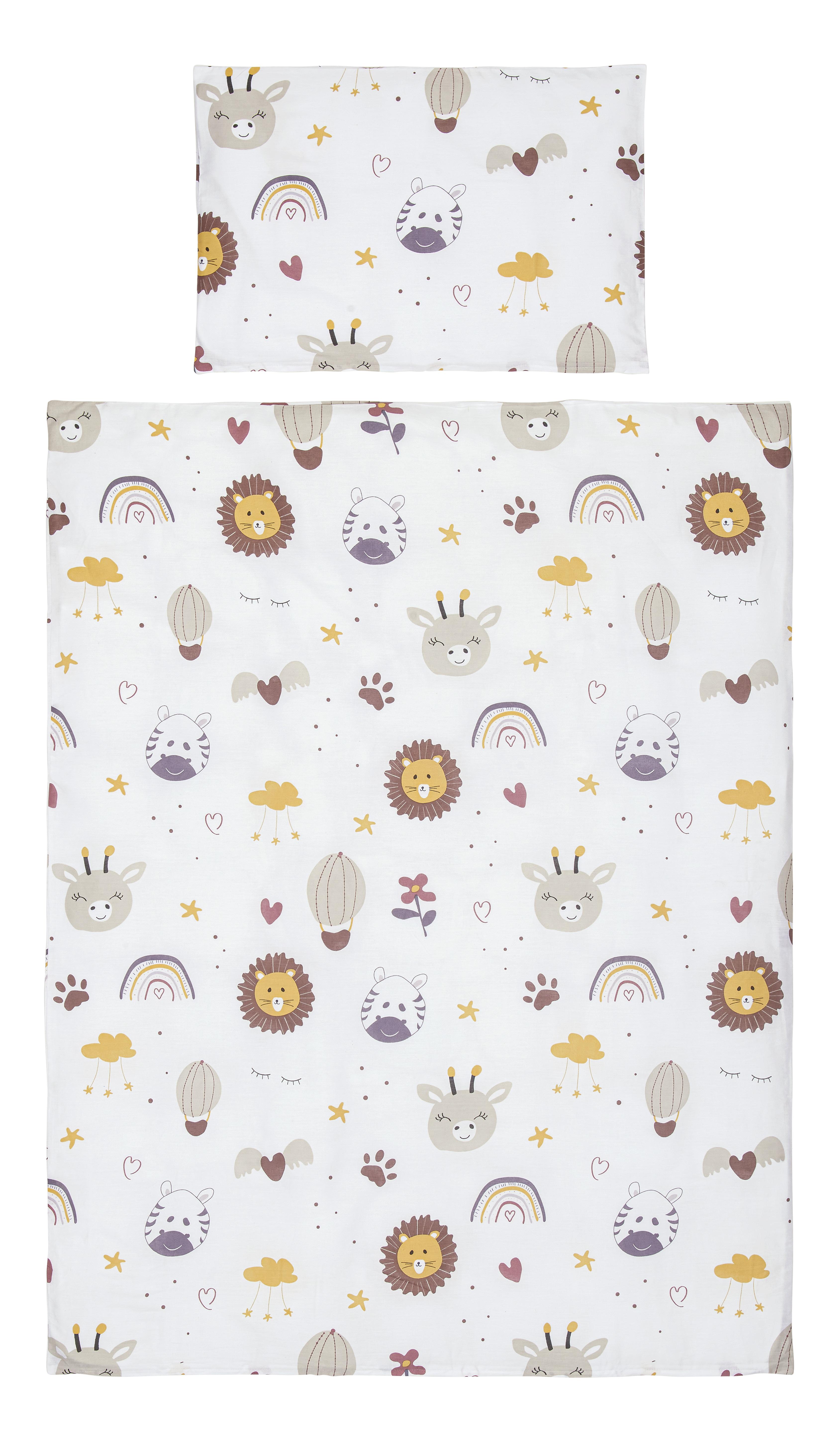 Detská Posteľná Bielizeň Sandy, 40/60+100/135cm - biela, Moderný, textil (100/135cm) - Premium Living