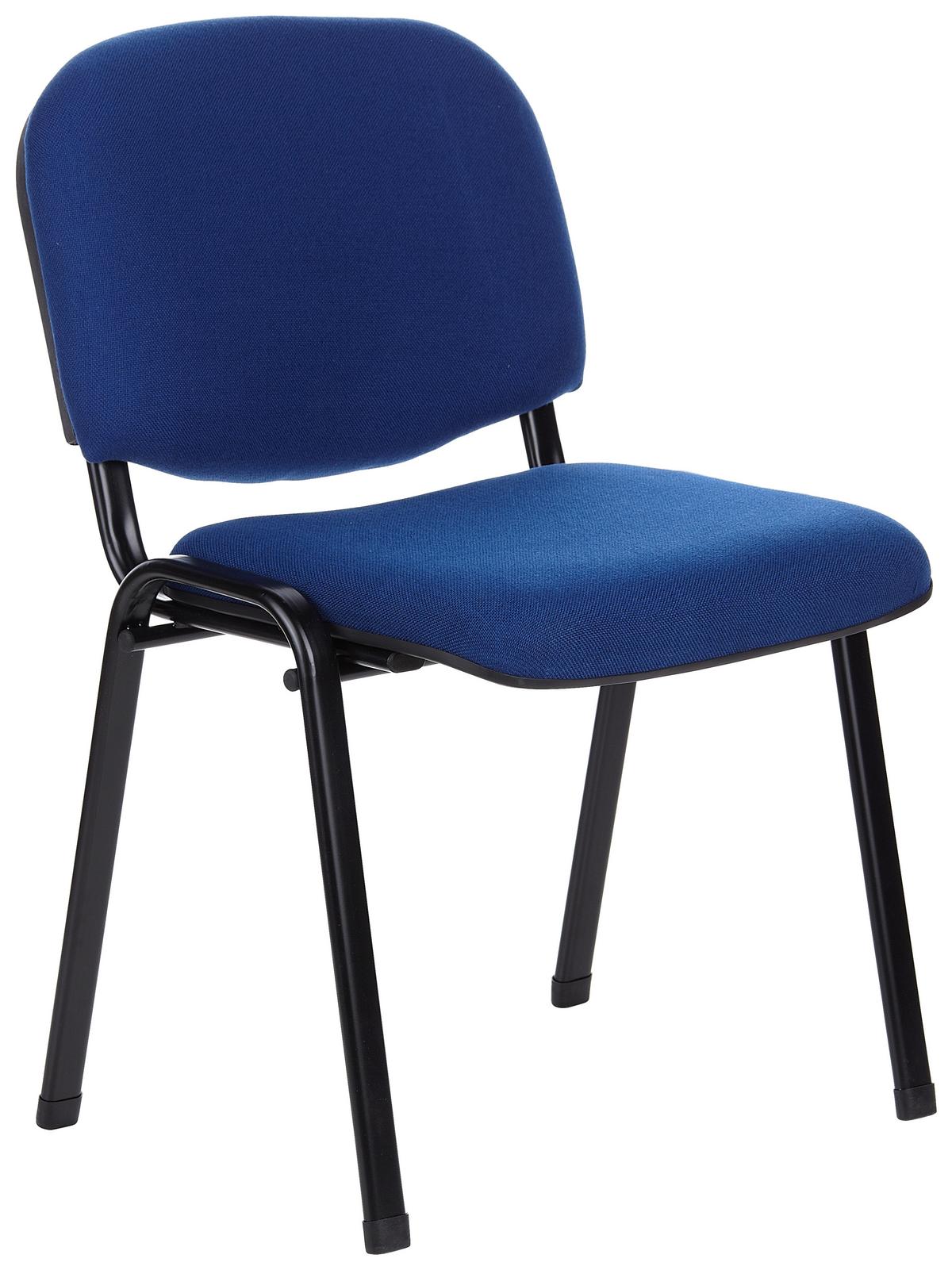 Besucherstuhl Xt 600 - Blau/Schwarz, Basics, Textil/Metall (58/84/48cm) - MID.YOU