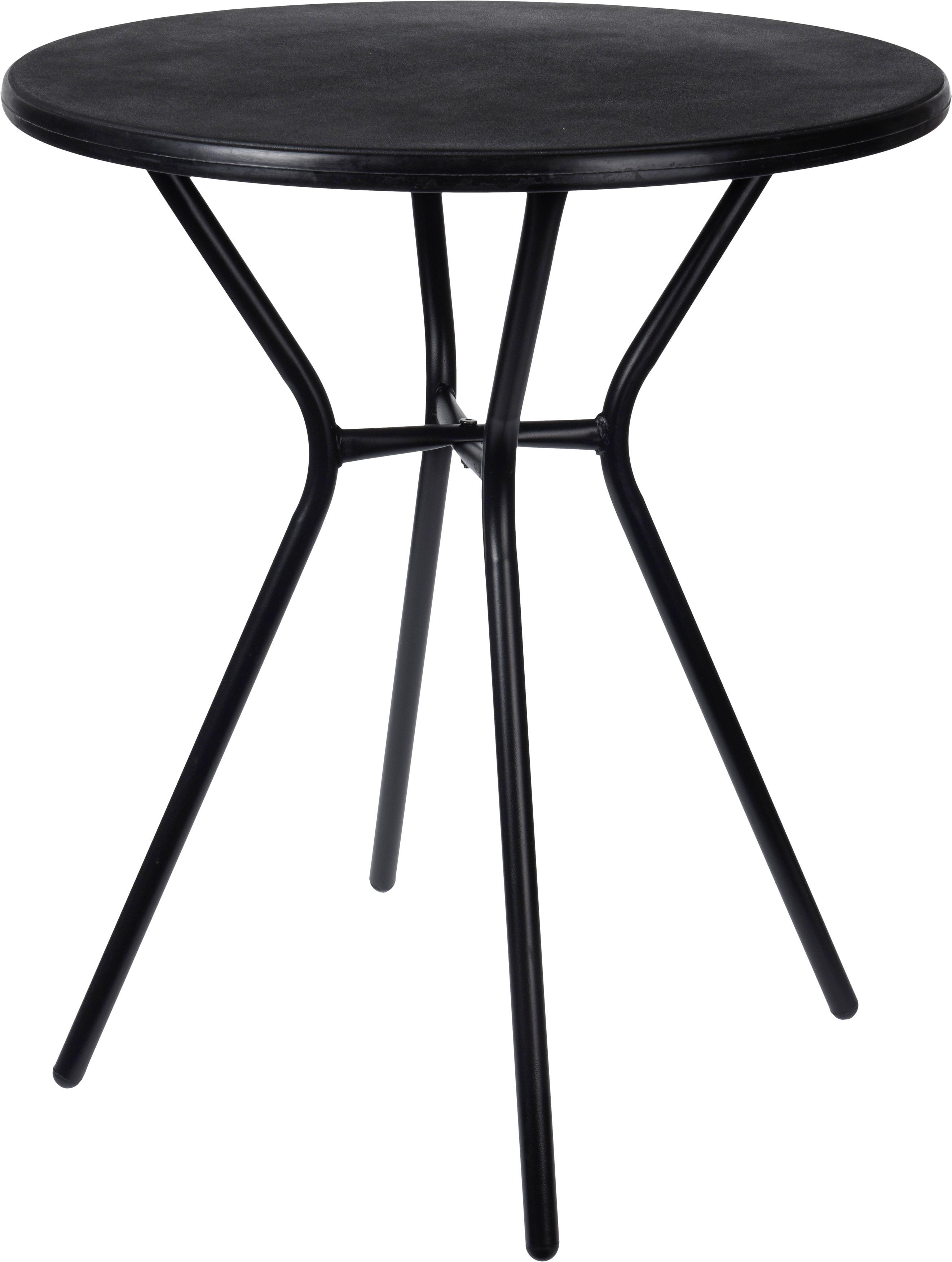 Beistelltisch Rund Schwarz Metall