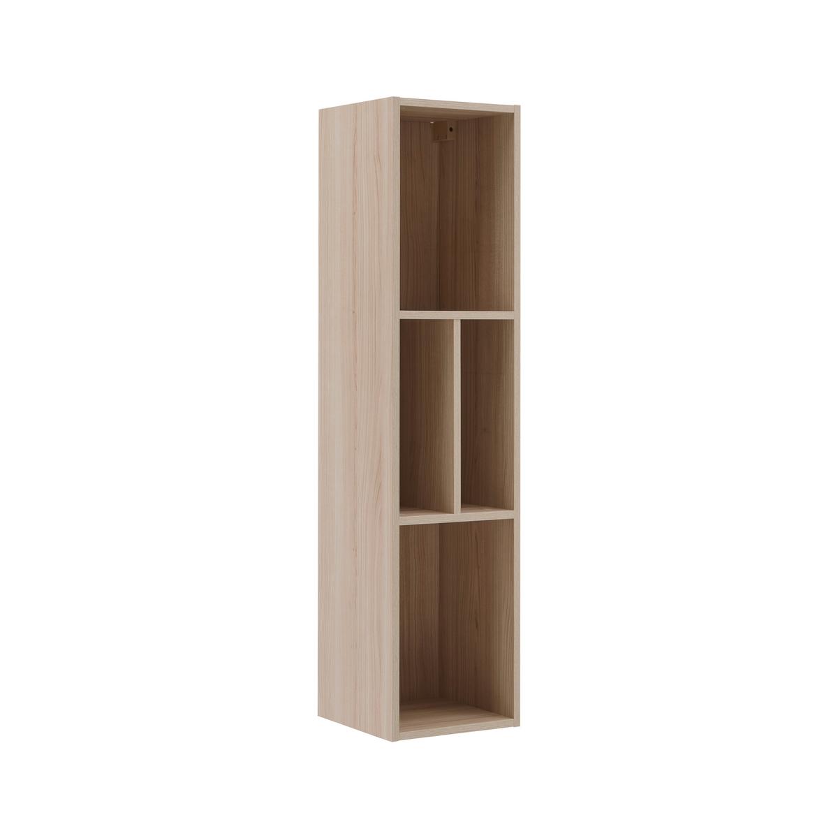 Nástenný regál SIENA dekor dub Riva - barvy dubu, Moderní, kompozitní dřevo/sklo (30/125/30cm) - Premium Living