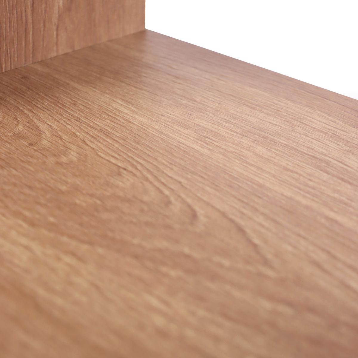 STANDREGAL Kalag Weiß/Eichefarben B: 80cm - Eichefarben/Weiß, MODERN, Holz/Metall (80/110/24cm) - MID.YOU
