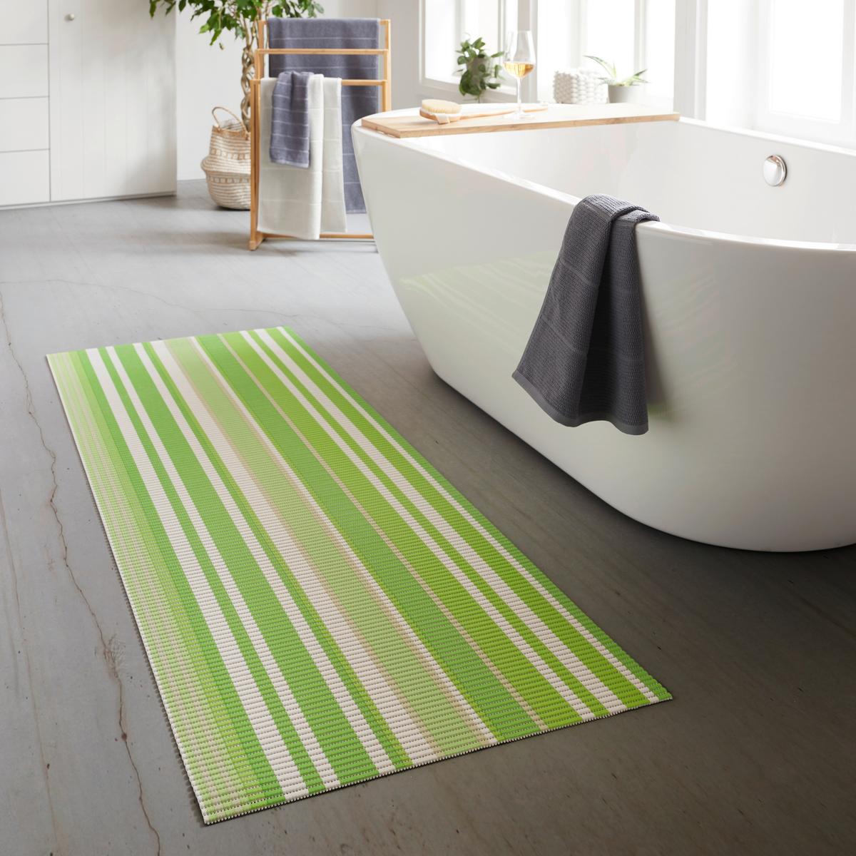 PODLOŽKA PROTI KĹZANIU STRIPE - hnedá/modrá, textil (65/180cm) - Mömax