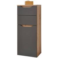 SPODNÁ SKRINKA GIGA - čierna/farba duba, Modern, kompozitné drevo/plast (40/102/30cm)