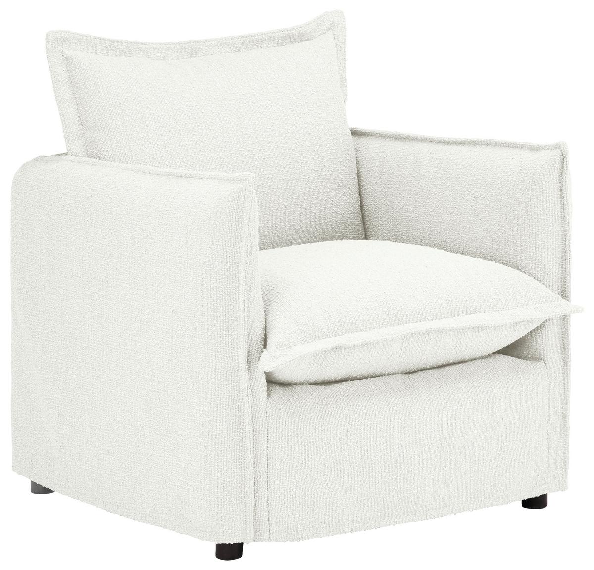 Sessel Toscana - Schwarz/Weiß, Trend, Textil (120/82/98cm) - Livetastic