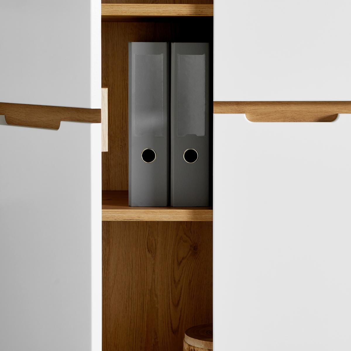 KOMBINACE REGÁLŮ DALLAS - bílá/černá, Moderní, kompozitní dřevo/plast (75/197/38cm) - Mömax