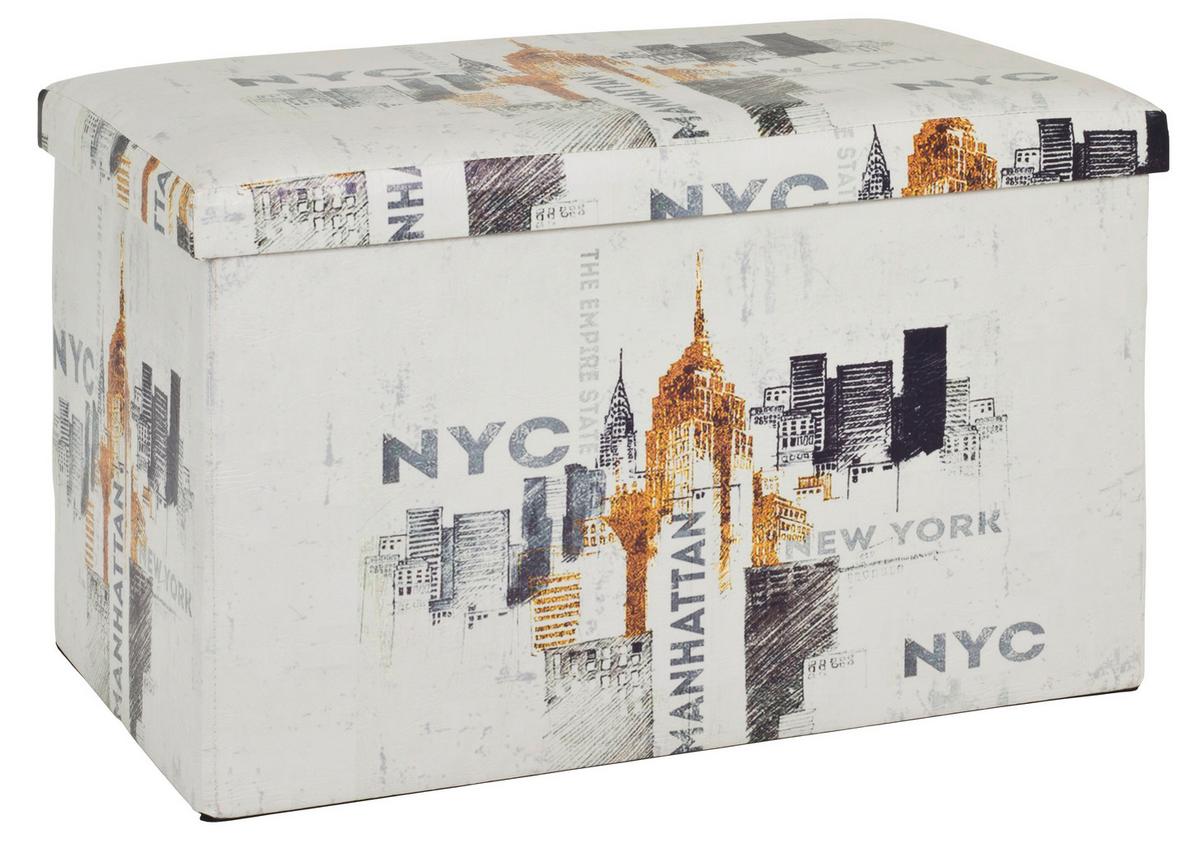 Garderobenbank Vintage B: 65cm Gepolstert mit Stauraum - MODERN, Kunststoff (65/40/40cm)