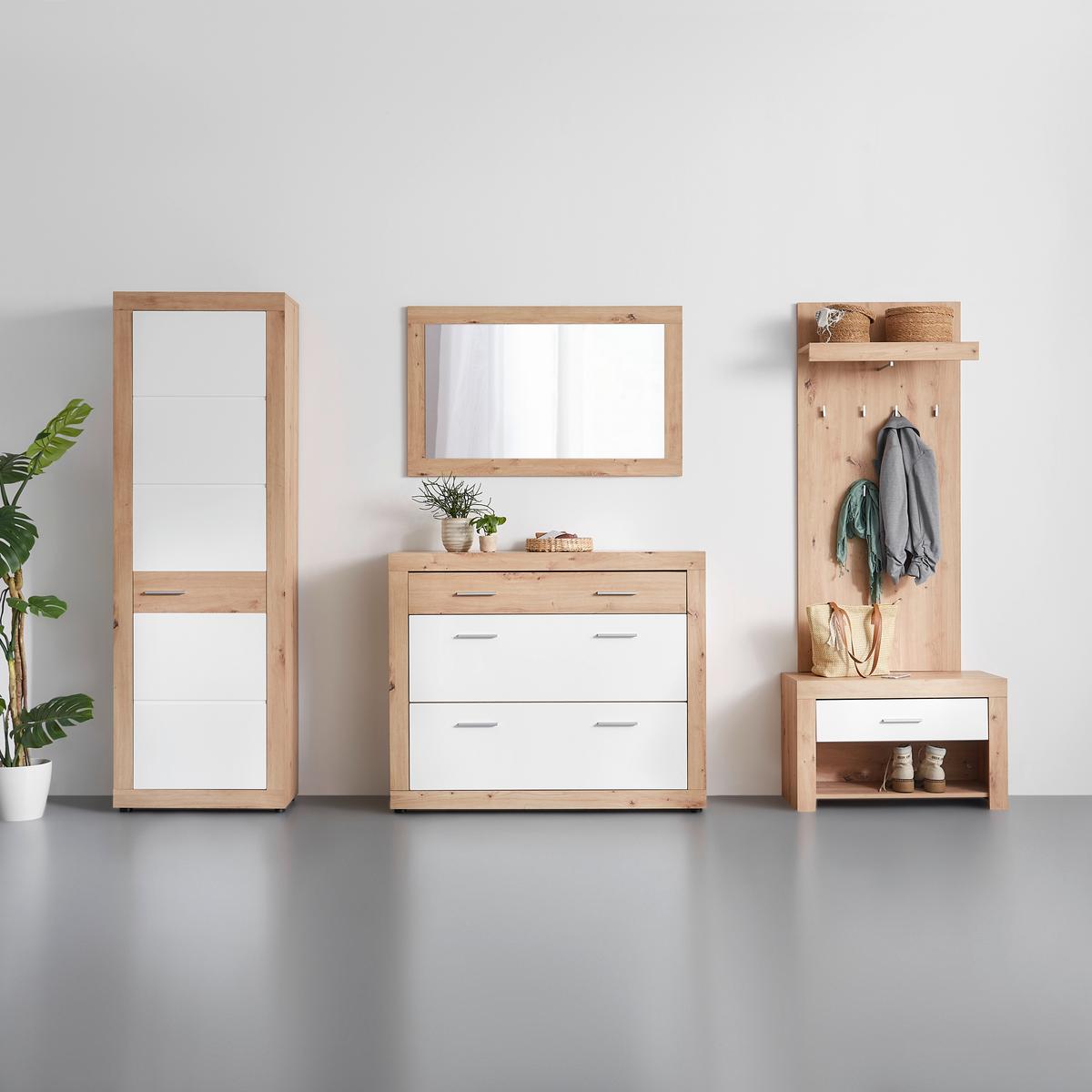 ŠATNÍ PANEL MALTA -EXKLUSIV- - barvy dubu, Konvenční, kompozitní dřevo (65/148/28cm) - Mömax