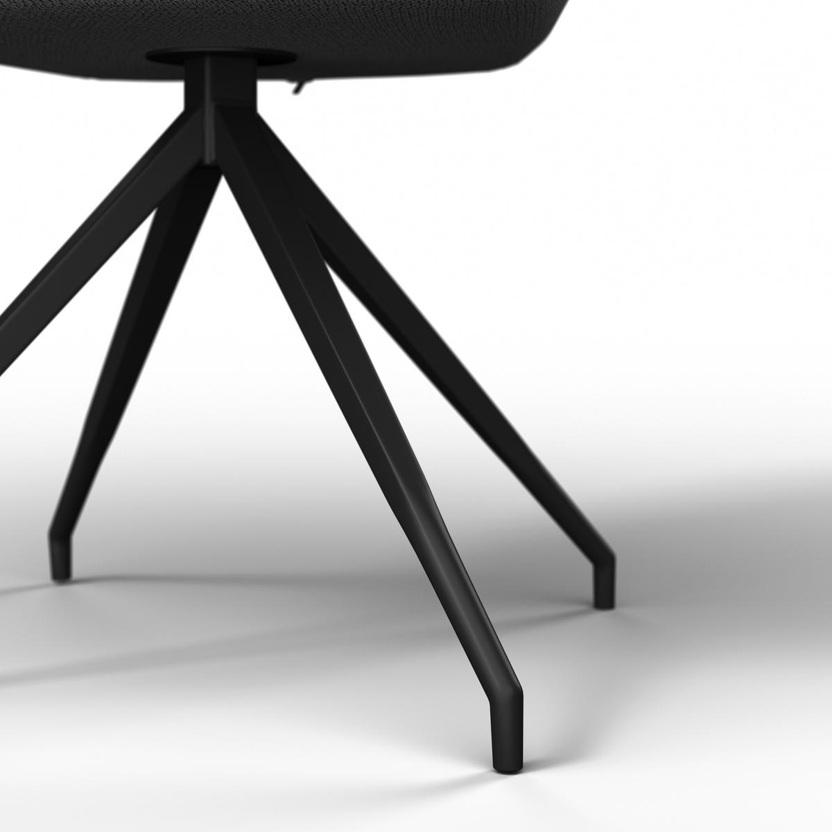 Stolička PAOLO sivá - čierna/sivá, Modern, kov/drevo (57/89/62cm) - Bessagi Home