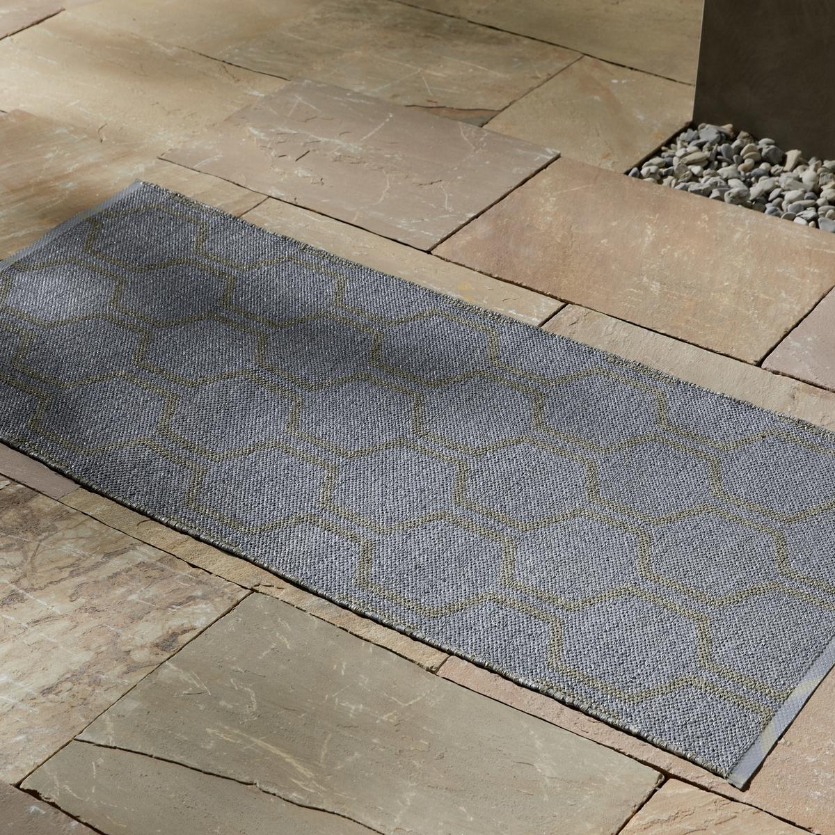 Vonkajší koberec "Jaques" ca. 70x140 cm, sivohnedá - sivohnedá/sivá, Modern, textil (70/140cm) - Bessagi Garden