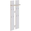 Wandgarderobe Salia Weiß/honigeiche, B:57 Cm - Honigeiche/Weiß, Design, Holzwerkstoff (57/170/20cm) - MID.YOU