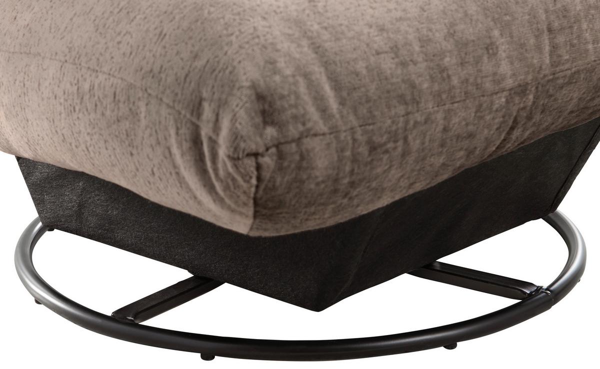 Relaxsessel Cremona Polyester Dunkelbraun - Dunkelbraun/Schwarz, Design, Textil (100/78/96cm) - Livetastic