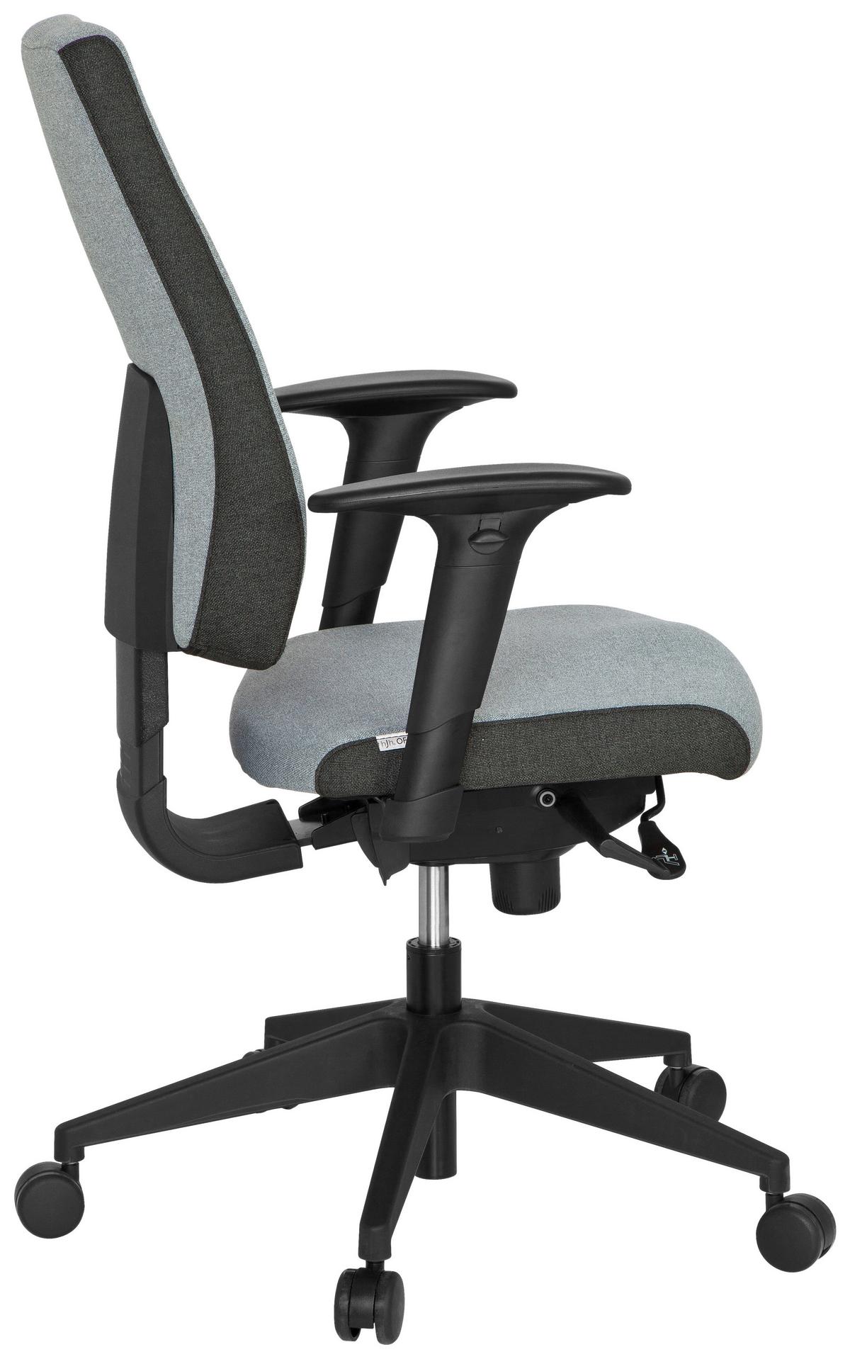 Drehstuhl Pro-Tec 500 Grau - Schwarz/Grau, MODERN, Kunststoff/Textil (56/123/47cm) - MID.YOU