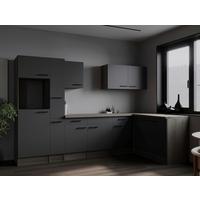 Eckküche Oliver Grau, Eiche Dekor S: 310x172cm - Eichefarben/Grau, Design, Holzwerkstoff (310/172cm) - Respekta