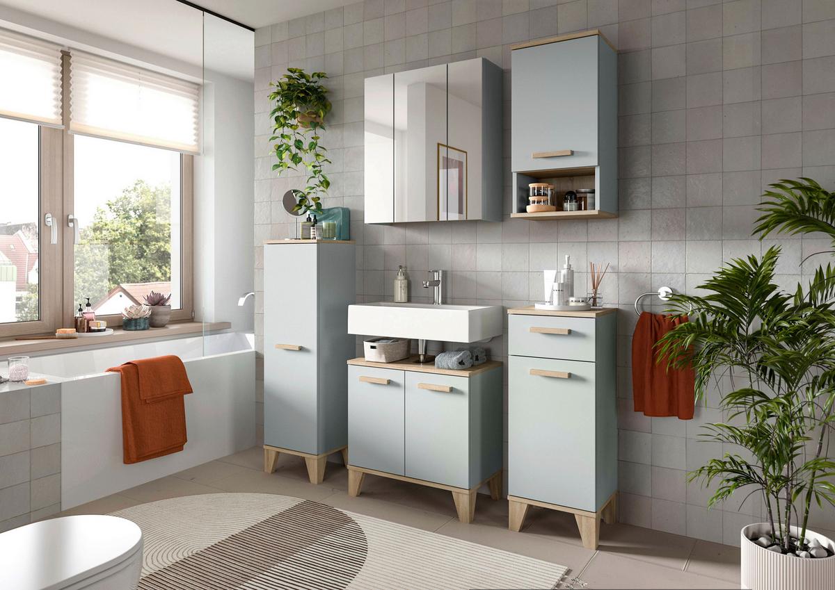 Spiegelschrank Star Eiche B: 60 Cm - Eiche San Remo, MODERN, Glas/Holzwerkstoff (60/68/19cm) - MID.YOU