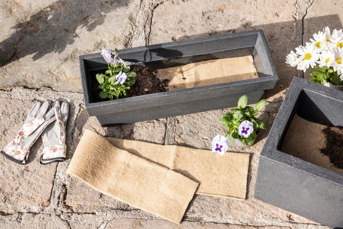 Bewässerungssystem, 3-teilig 07654 Jute Wasserspeichermatte - Beige, Basics, Textil (15/95cm) - Windhager