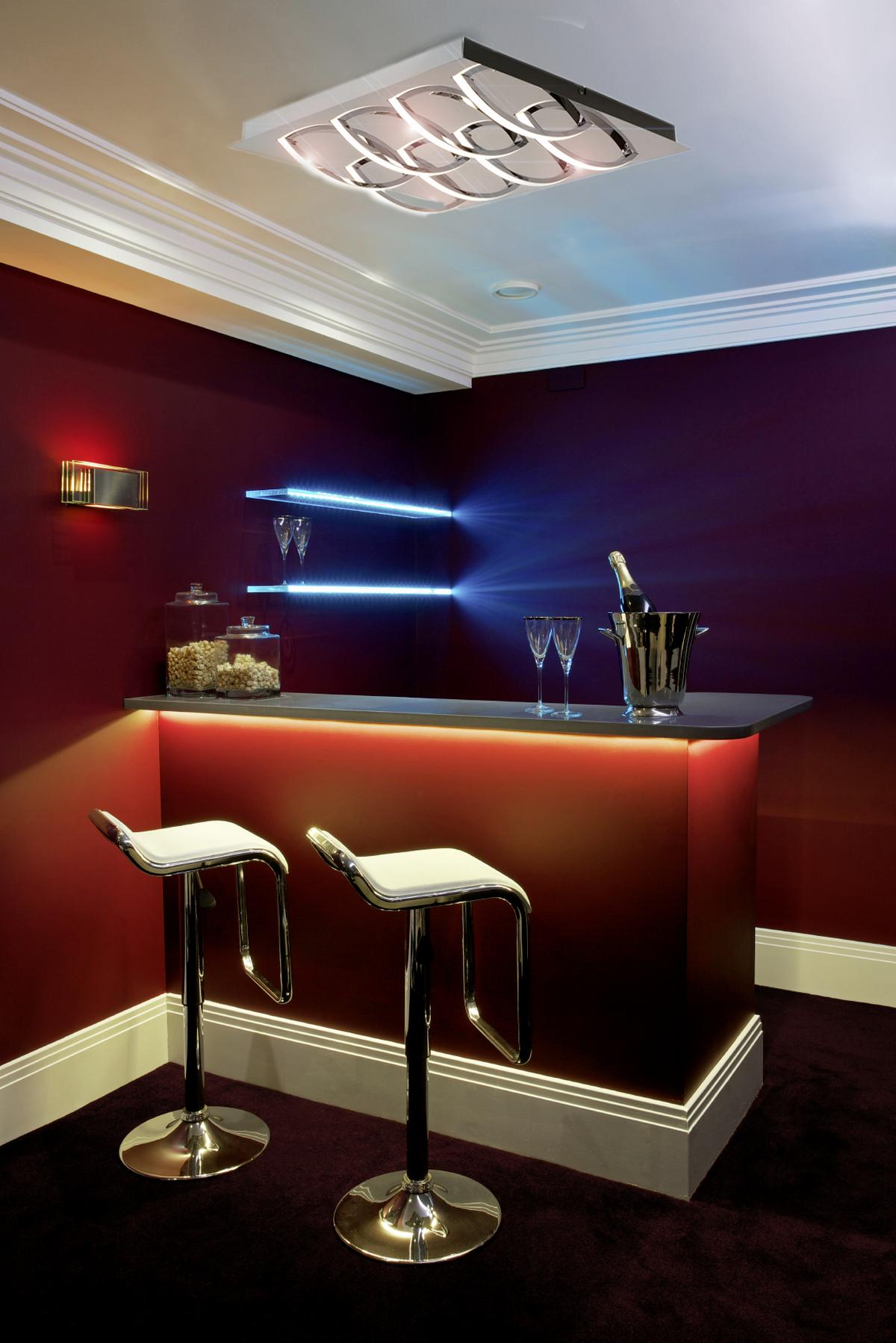 LED-Deckenleuchte Mancheste L: 41 cm dimmbar - Chromfarben/Opal, Basics, Kunststoff/Metall (41/41/8,5cm) - Näve