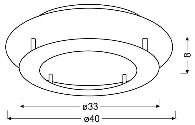 LED-Deckenleuchte 98-66183 Merle - Weiß, Design, Metall (40/40/8cm)