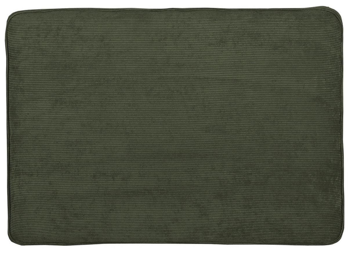 Hocker Rimini, Grün B: 93 cm - Buchefarben/Grün, Design, Textil (93/47/65cm) - MID.YOU