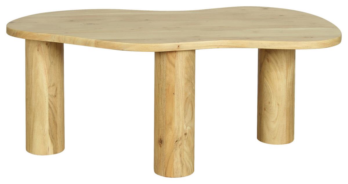 Couchtisch Ethan Naturfarben B: 110 Cm - Schwarz/Naturfarben, Design, Holz (110/45/55cm) - MID.YOU