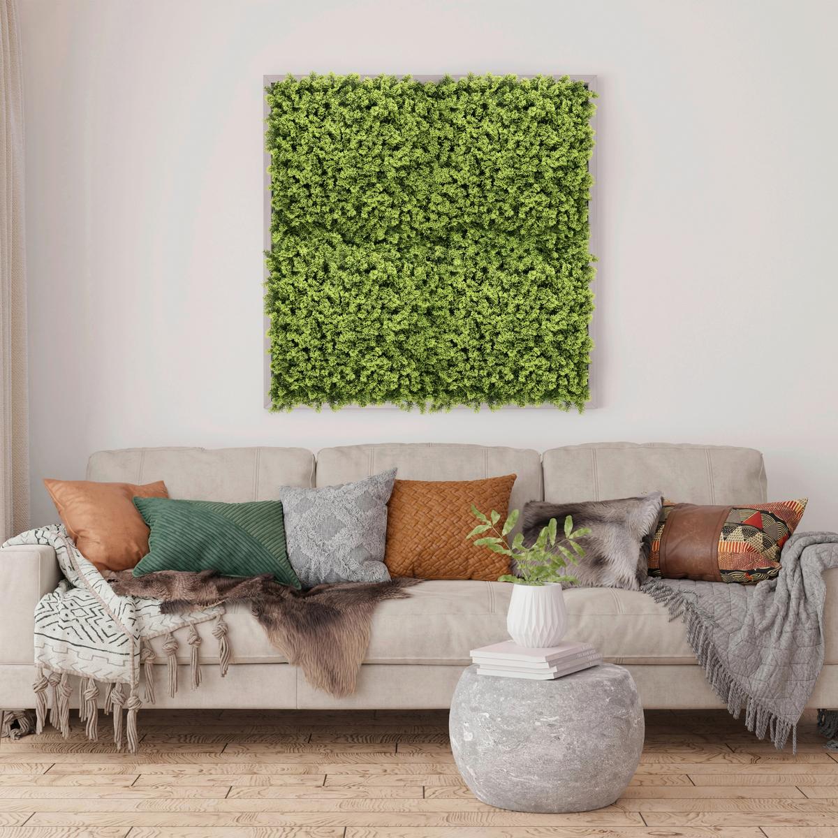 KUNSTPFLANZE Leafluxe Grün B: 55cm - Grün, MODERN, Kunststoff (55/55/7cm) - MID.YOU