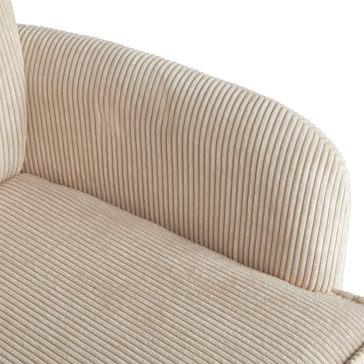 Barhocker Kai Beige Höhenverstellbar Mit Lehne - Beige/Schwarz, KONVENTIONELL, Textil/Metall (57/100-121/57cm) - MID.YOU