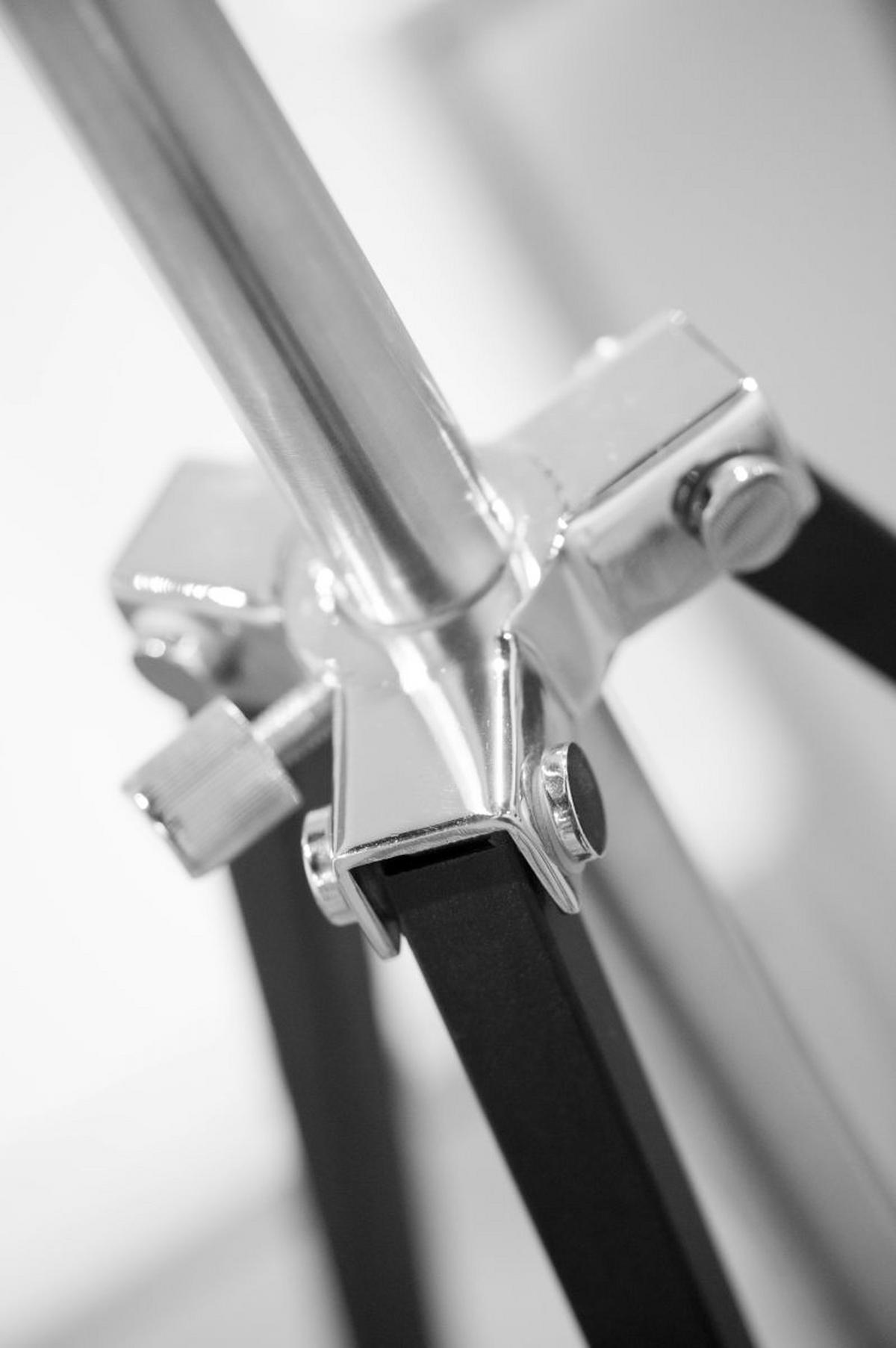 Stehlampe Hollywood Schwarz/Weiß höhenverstellbar - Schwarz/Weiß, Basics, Metall (68/183cm) - It's about Romi