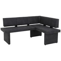 Eckbank Pia Anthrazit, S: 128x168 cm - Anthrazit, MODERN, Textil (128/168cm) - MID.YOU