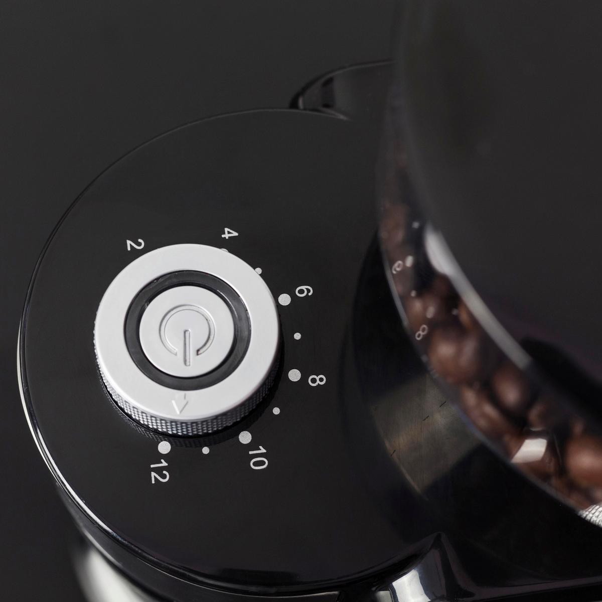 Kaffeemühle 1833 - Edelstahlfarben/Transparent, Basics (13/25/18cm) - CASO Design